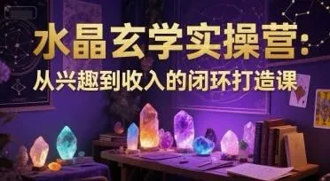 水晶玄学实操营：从兴趣到收入的闭环打造课